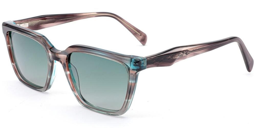 Lunettes de soleil Rectangulaires en Acétate – LS-1008