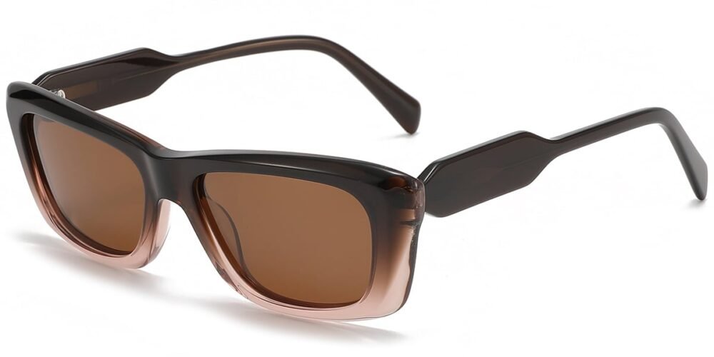 Lunettes de soleil Rectangulaires en Acétate – LS-1017