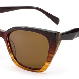 Lunettes de soleil Carrées Aviateur en Acétate – LS-1019