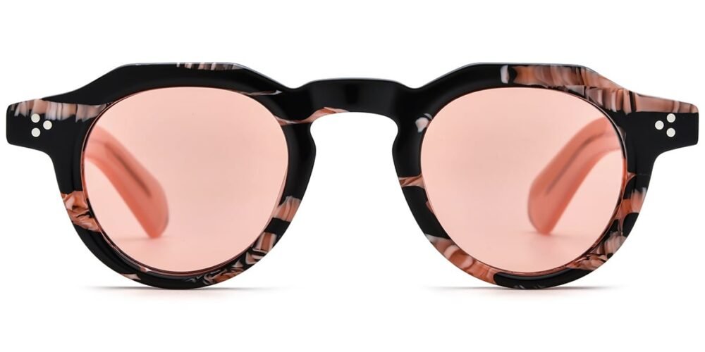 Lunettes de soleil Rondes en Acétate – LS-1069