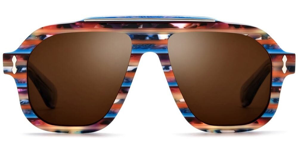 1-3370.jpg Lunettes de soleil Carrées Aviateur en Acétate – LS-1099