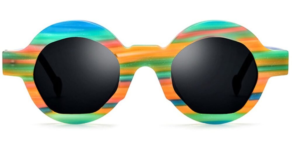 Lunettes de soleil Rondes en Acétate – LS-1134