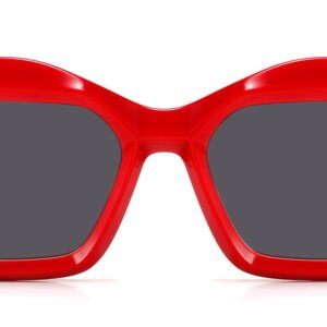 Lunettes de soleil Carrées Géométriques en Acétate – LS-1158
