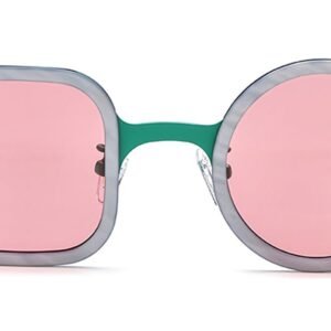 Lunettes de soleil Carrées Rondes en Titane & Acétate – LS-1184