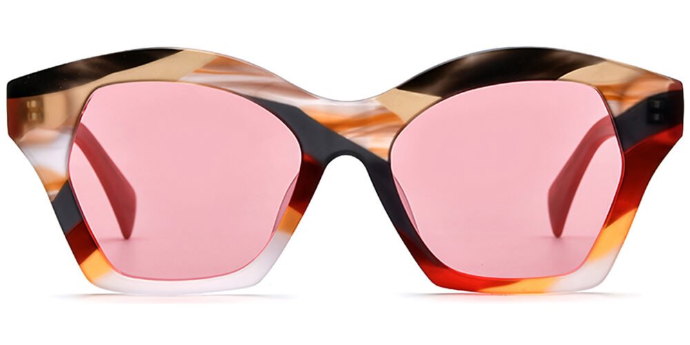Lunettes de soleil Géométriques en Acétate – LS-1244