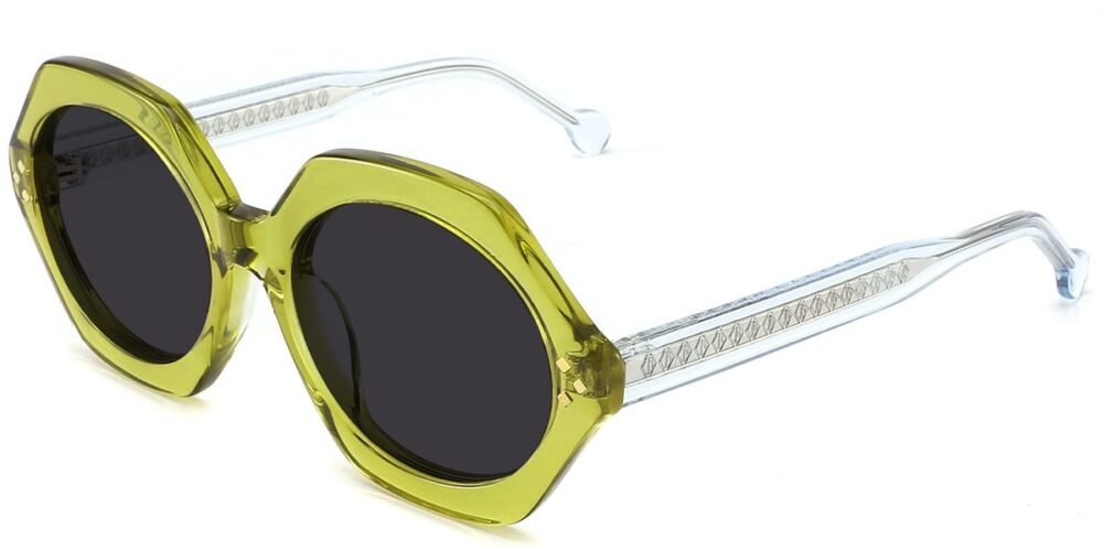 Lunettes de soleil Géométriques en Acétate – LS-1245