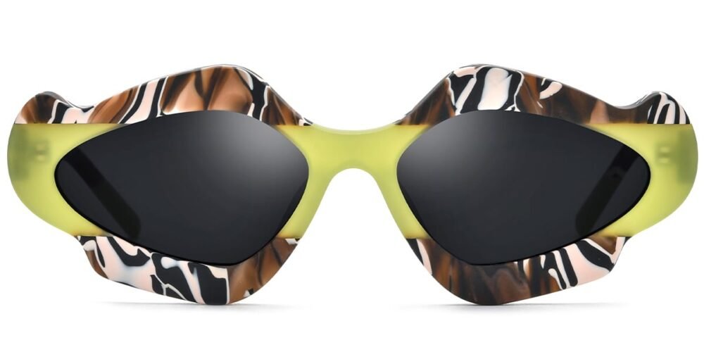 Lunettes de soleil Géométriques en Acétate – LS-1290