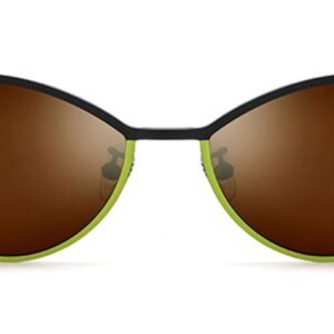 Lunettes de soleil Œil-de-chat Géométriques en Titane – LS-1342