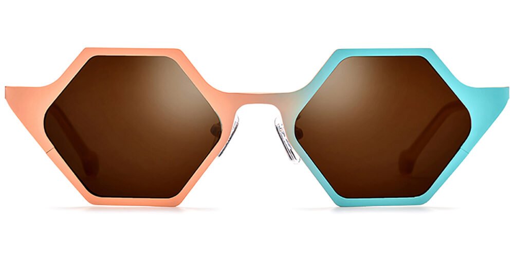 Lunettes de soleil Géométriques en Titane – LS-1391