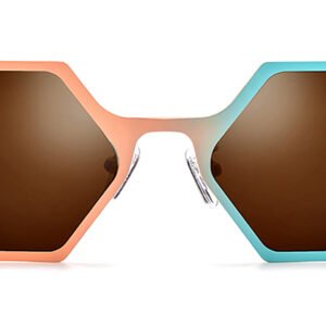 Lunettes de soleil Géométriques en Titane – LS-1391