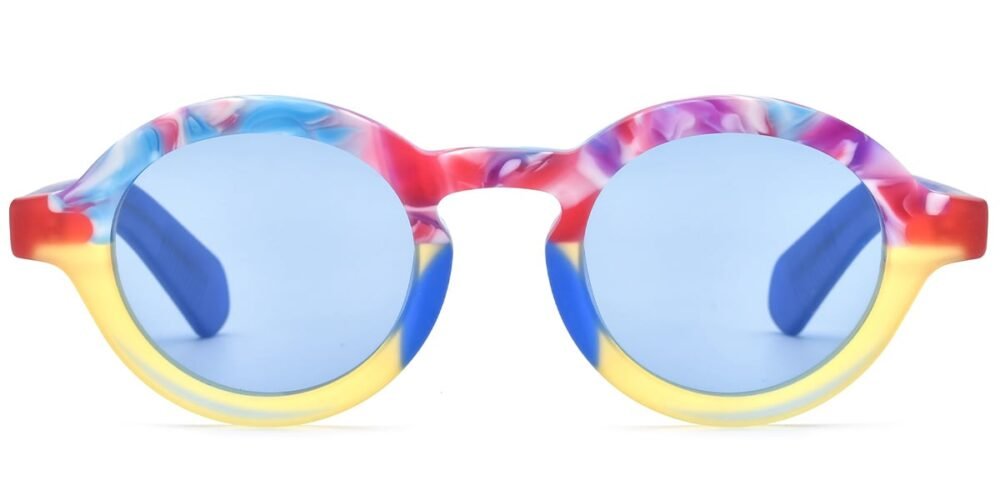 Lunettes de soleil Rondes en Acétate – LS-1397