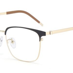 Monture Carrée Browline en Métal – LV-1599